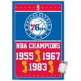 thumbnail image 1 of NBA Philadelphia 76ers - Champions 15 Wall Poster, 22.375" x 34", 1 of 2