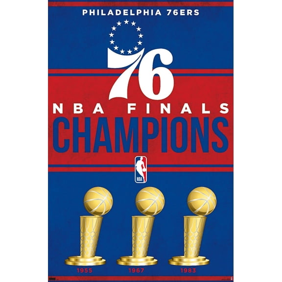 NBA Philadelphia 76ers - Champions 23 Wall Poster, 22.375" x 34"