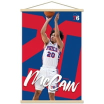 NBA Philadelphia 76ers - Jared McCain 25 Wall Poster with Magnetic Frame, 22.375" x 34"