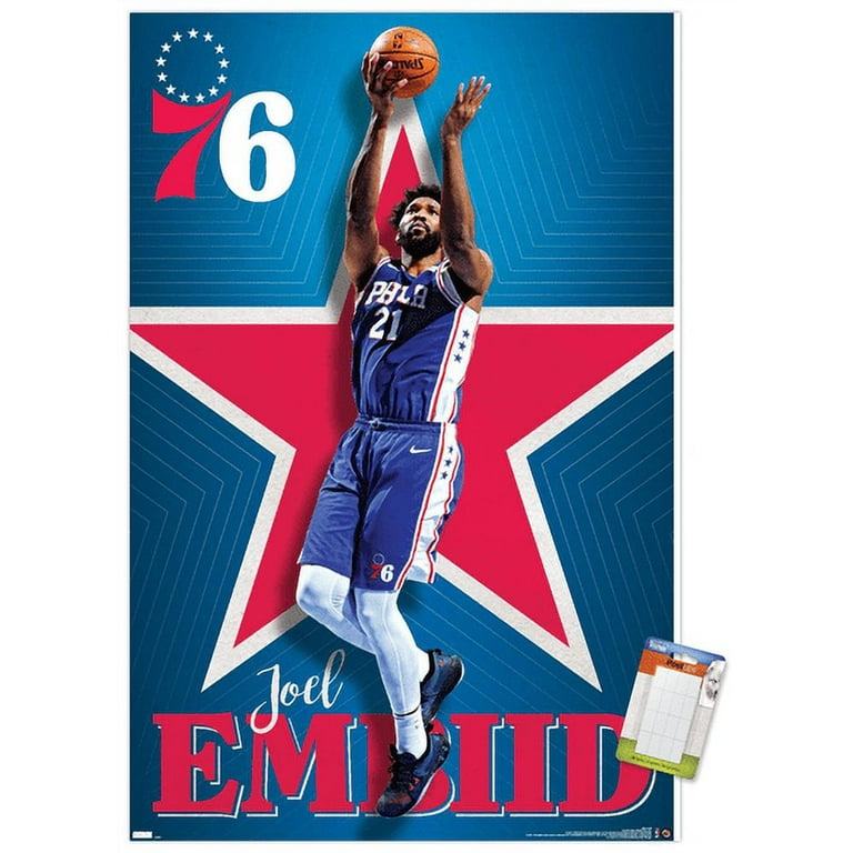 NBA Philadelphia 76ers Joel Embiid 20 Wall Poster, x