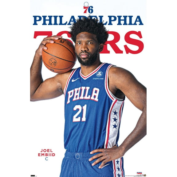 NBA Philadelphia 76ers - Joel Embiid Feature Series 23 Wall Poster, 22.375" x 34"