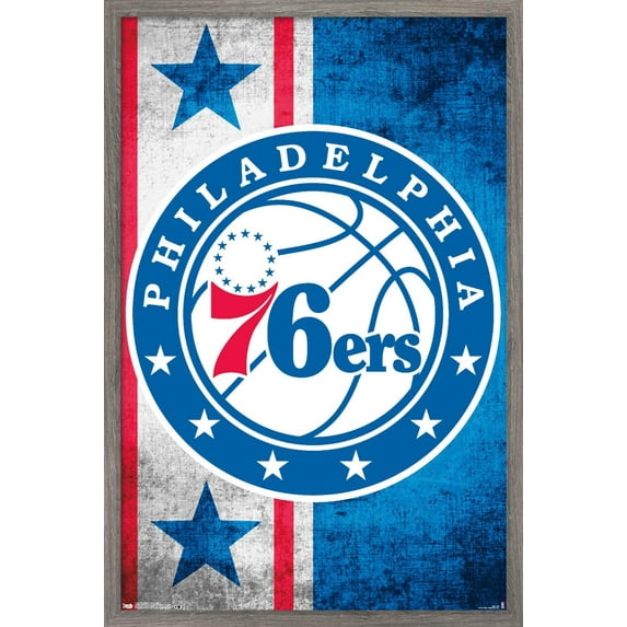 NBA Philadelphia 76ers - Logo 15 Wall Poster, 22.375" x 34" Framed