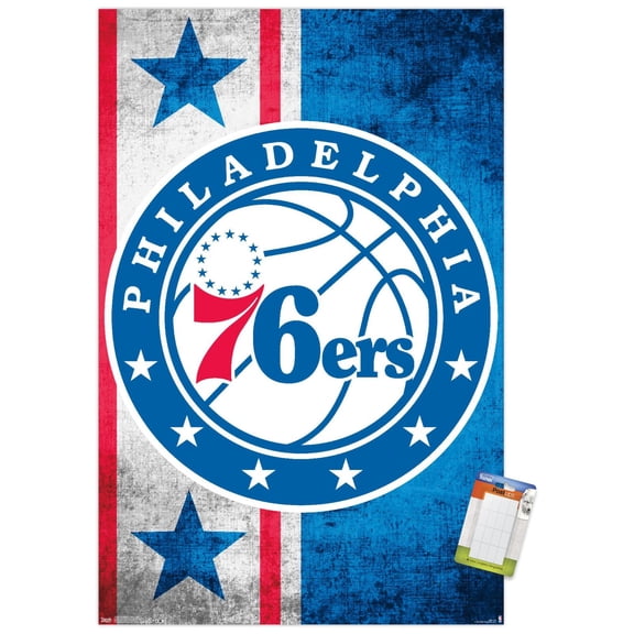NBA Philadelphia 76ers - Logo 15 Wall Poster, 22.375" x 34"