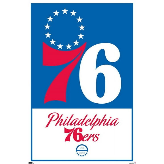 NBA Philadelphia 76ers - Logo 21 Wall Poster, 22.375" x 34"