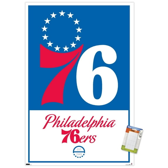 NBA Philadelphia 76ers - Logo 21 Wall Poster, 22.375" x 34"