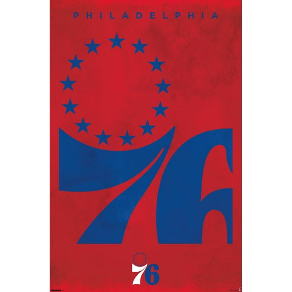 NBA Philadelphia 76ers - Logo 25 Wall Poster, 22.375" x 34"