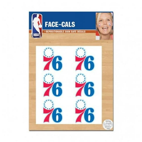NBA Philadelphia 76ers Tattoo Face Cals