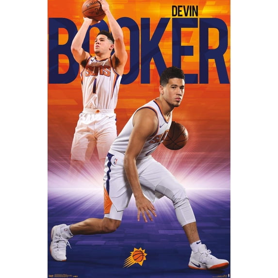 NBA Phoenix Suns - DeVin Booker 18 Wall Poster, 14.725" x 22.375"