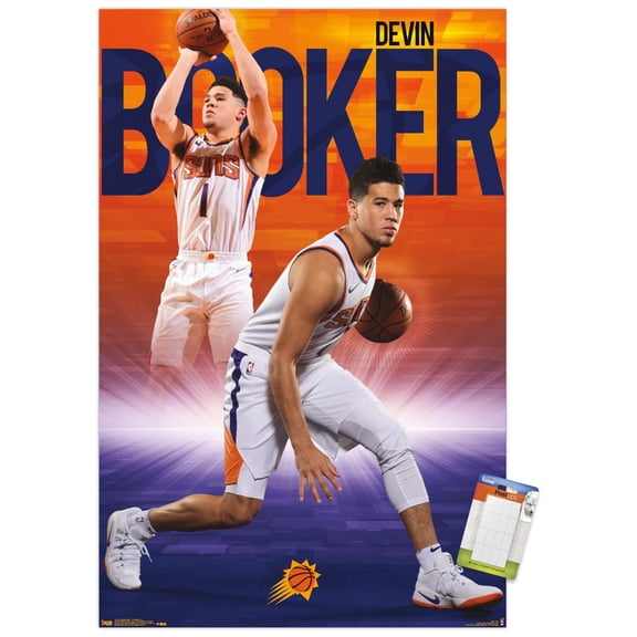 NBA Phoenix Suns - DeVin Booker 18 Wall Poster, 14.725" x 22.375"