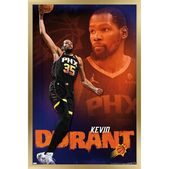 NBA Phoenix Suns - Kevin Durant 24 Wall Poster, 14.725" x 22.375" Framed