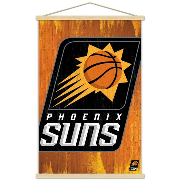 NBA Phoenix Suns - Logo 13 Wall Poster with Wooden Magnetic Frame, 22.375" x 34"