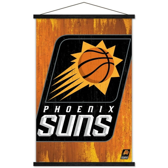 NBA Phoenix Suns - Logo 13 Wall Poster with Wooden Magnetic Frame, 22.375" x 34"