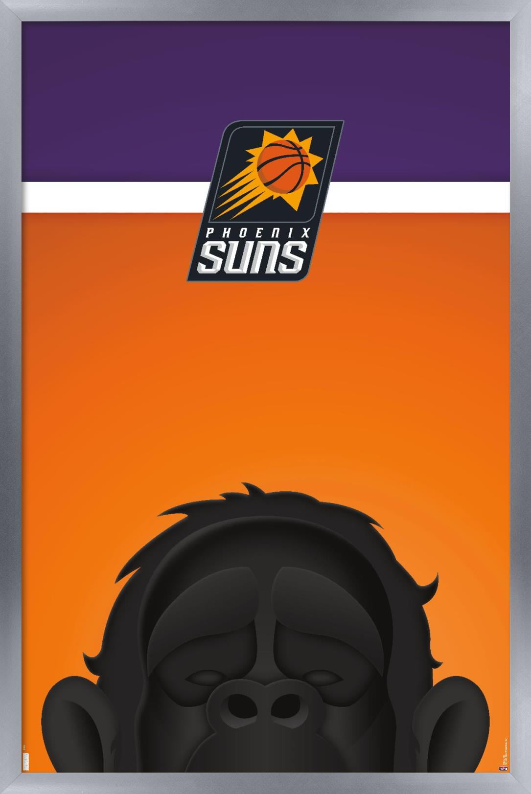 NBA Phoenix Suns - S. Preston Mascot Gorilla Wall Poster, 14.725