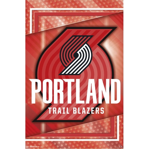 NBA Portland Trail Blazers - Logo 17 Wall Poster, 22.375" x 34", Framed