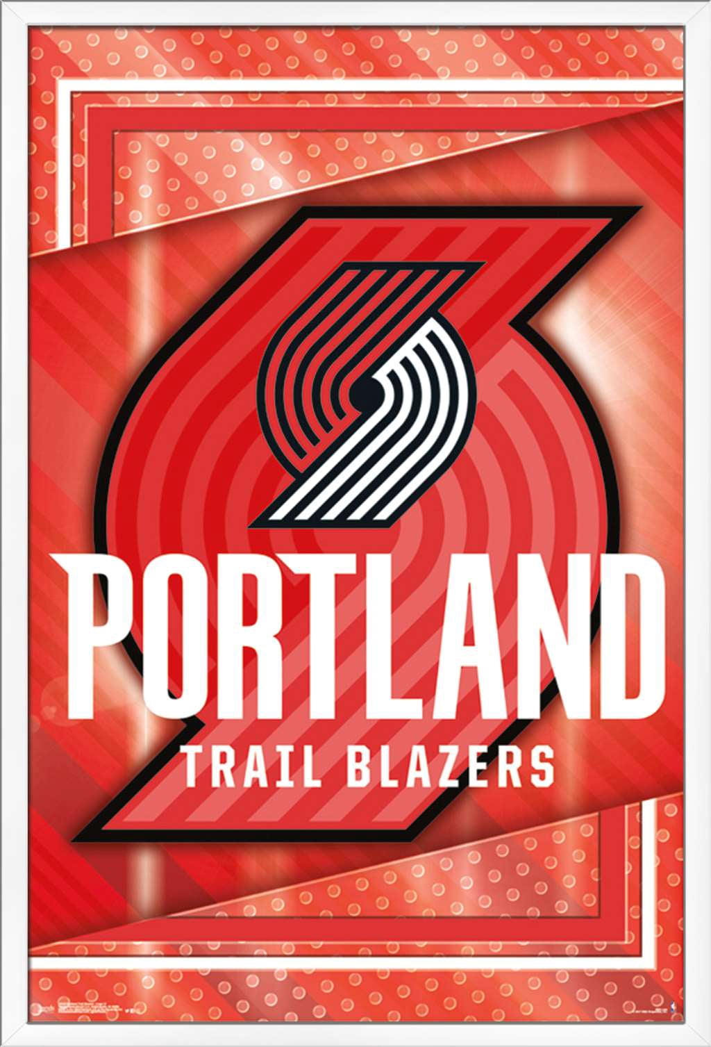 NBA Portland Trail Blazers - Logo 17 Wall Poster, 22.375" x 34", Framed