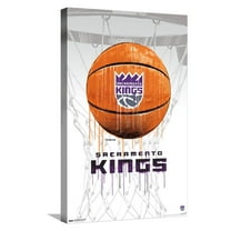 NBA Sacramento Kings - Drip Basketball 21 Canvas Wall Poster, 14.725" x 22.375"