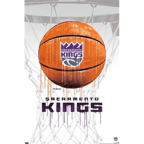 NBA Sacramento Kings - Drip Basketball 21 Wall Poster, 22.375" x 34"