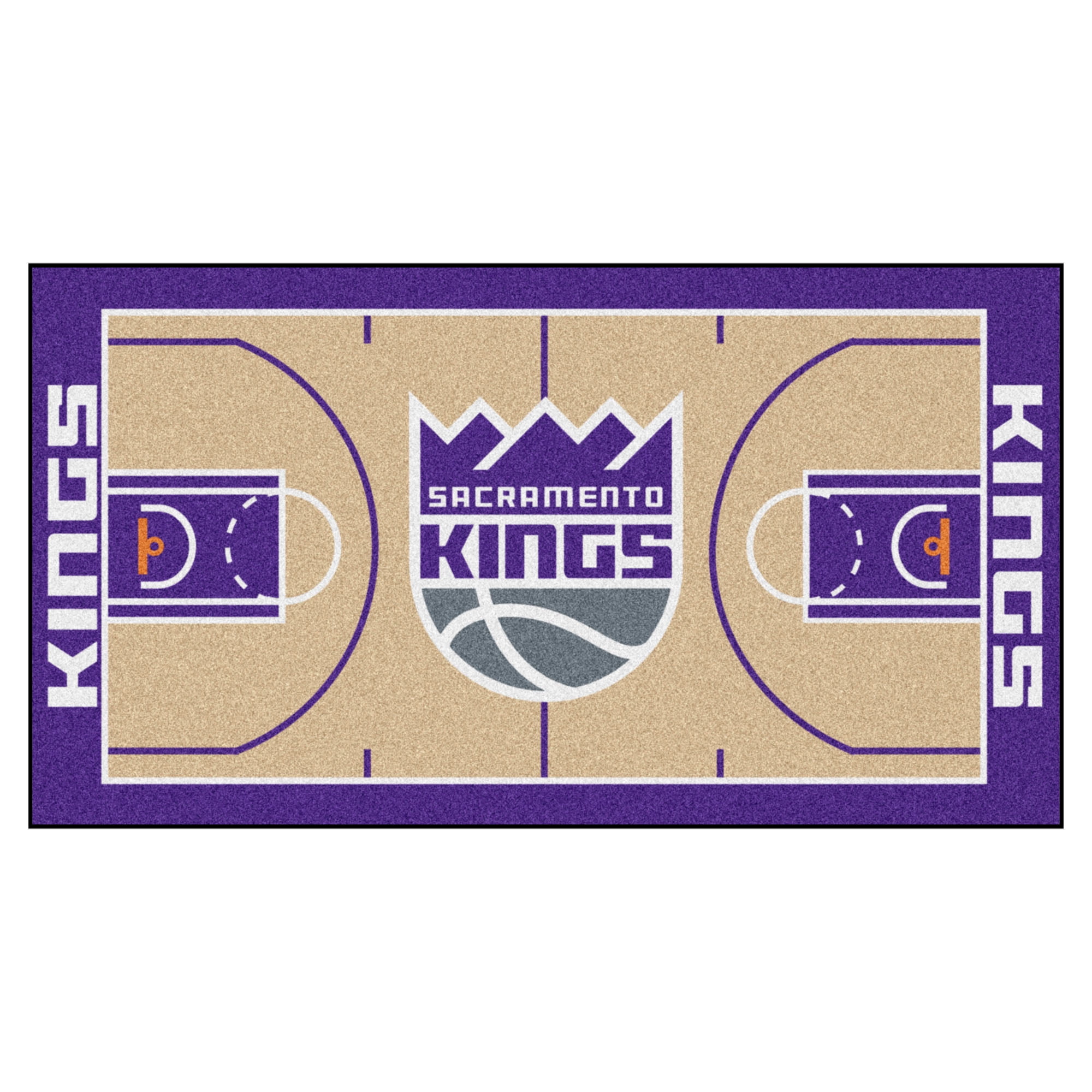 COURT ORDER/Toronto1979&Sessions1977 Sports Licensing Sacramento Kings Court Runner - 29.5x54