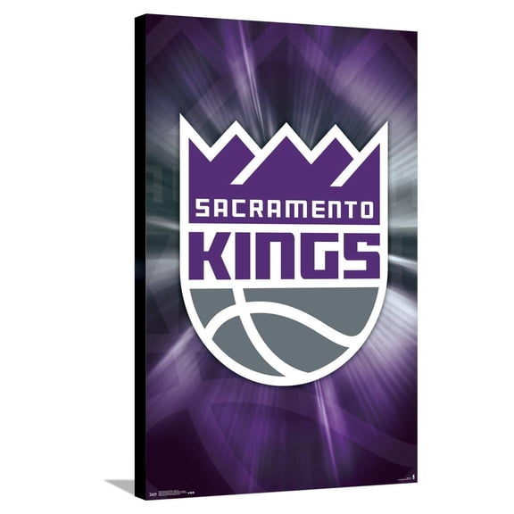 NBA Sacramento Kings - Logo 16 Canvas Wall Poster, 22.375" x 34"
