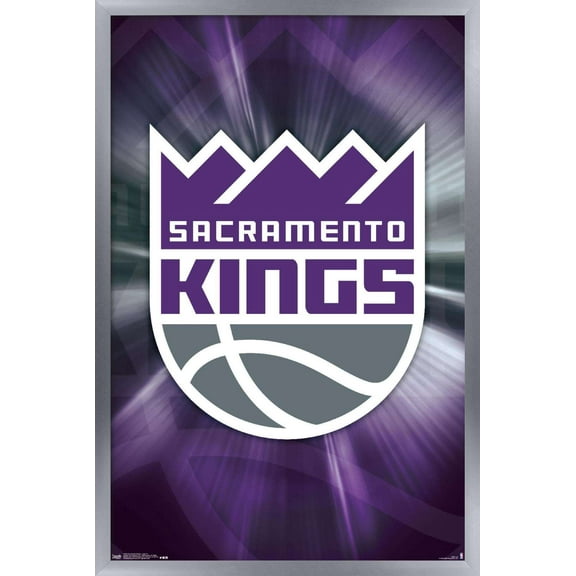 NBA Sacramento Kings - Logo 16 Wall Poster, 14.725" x 22.375", Framed