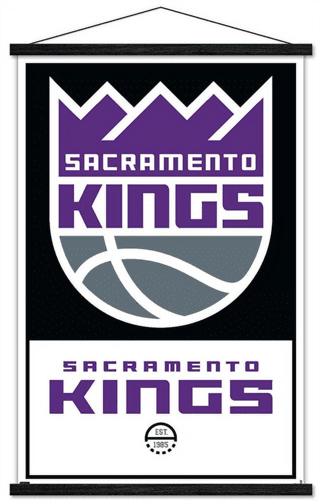 NBA Sacramento Kings - Logo 21 Wall Poster with Magnetic Frame, 22.375" x 34"