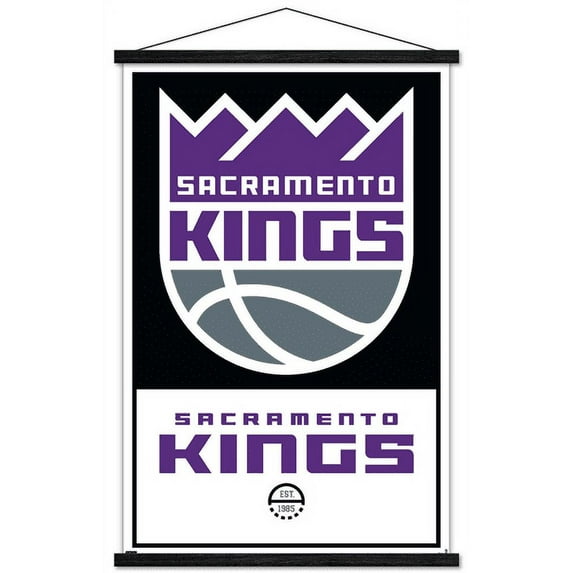 NBA Sacramento Kings - Logo 21 Wall Poster with Magnetic Frame, 22.375" x 34"