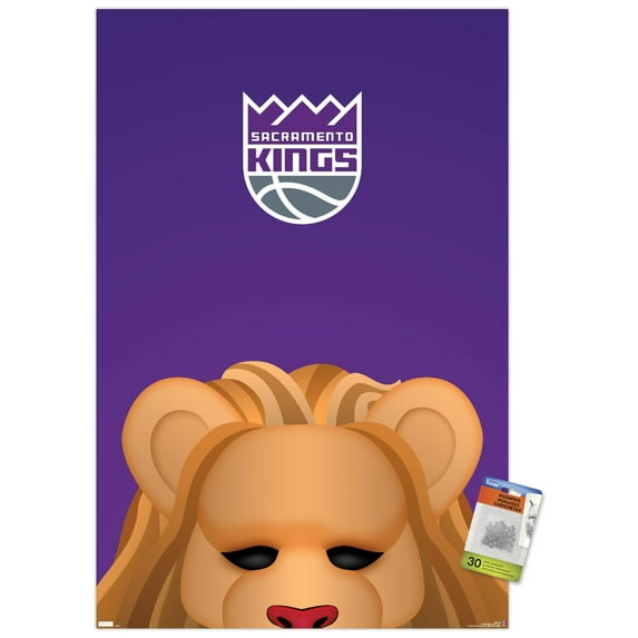 NBA Sacramento Kings - S. Preston Mascot Slamson 23 Wall Poster with Pushpins, 22.375" x 34"