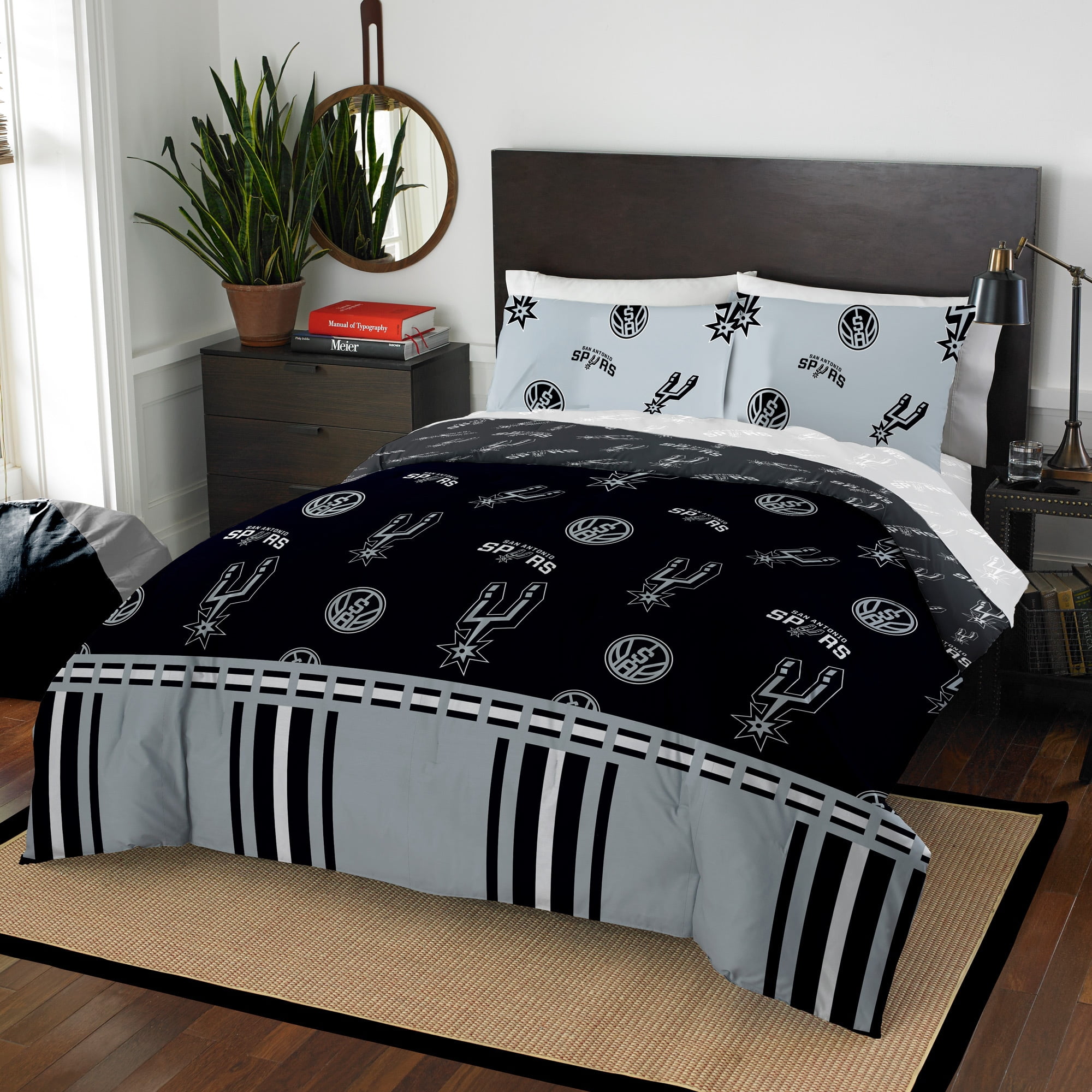 San Antonio Spurs Queen Reversible Bed in a Bag Set