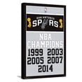 thumbnail image 1 of NBA San Antonio Spurs - Champions 17 Canvas Wall Poster, 14.725" x 22.375", 1 of 4