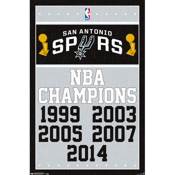 NBA San Antonio Spurs - Champions 17 Wall Poster, 22.375" x 34"