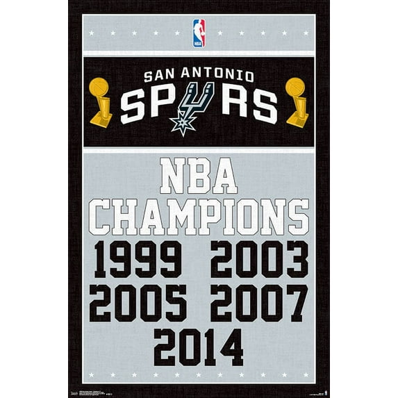 NBA San Antonio Spurs - Champions 17 Wall Poster, 22.375" x 34"