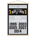 thumbnail image 1 of NBA San Antonio Spurs - Champions 17 Wall Poster with Wooden Magnetic Frame, 22.375" x 34", 1 of 3