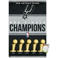 thumbnail image 1 of NBA San Antonio Spurs - Champions 23 Wall Poster, 14.725" x 22.375", 1 of 5