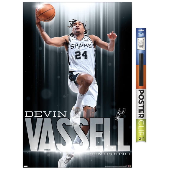 NBA San Antonio Spurs - Devin Vassell 24 Wall Poster, 22.375" x 34"