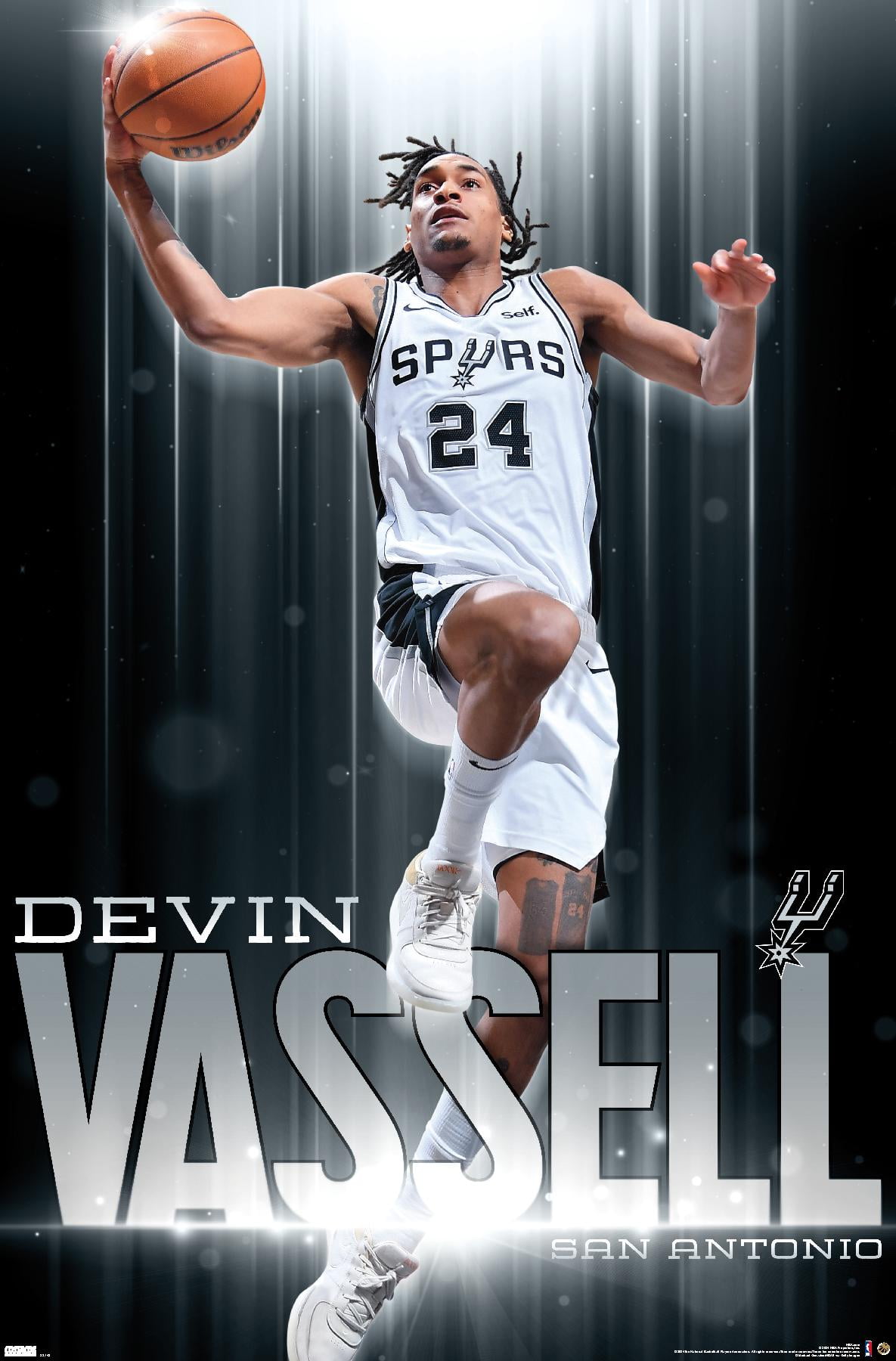 NBA San Antonio Spurs - Devin Vassell 24 Wall Poster, 22.375" x 34 ...