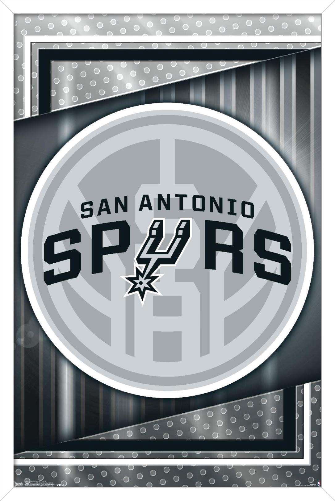 NBA San Antonio Spurs - Logo 17 Wall Poster, 14.725" x 22.375", Framed