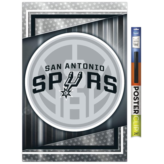 NBA San Antonio Spurs - Logo 17 Wall Poster, 22.375" x 34"