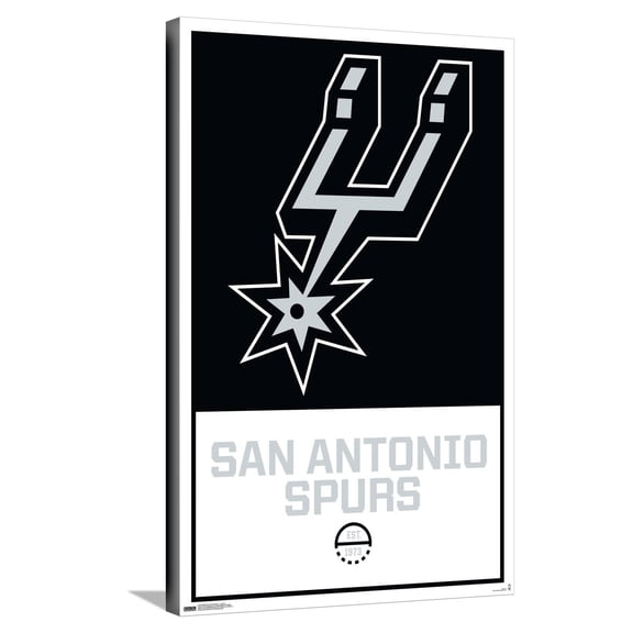 NBA San Antonio Spurs - Logo 21 Canvas Wall Poster, 22.375" x 34"