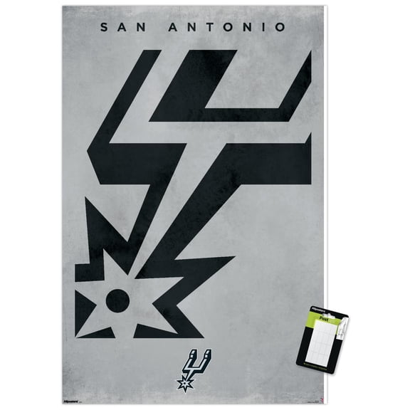 NBA San Antonio Spurs - Logo 25 Wall Poster, 22.375" x 34"