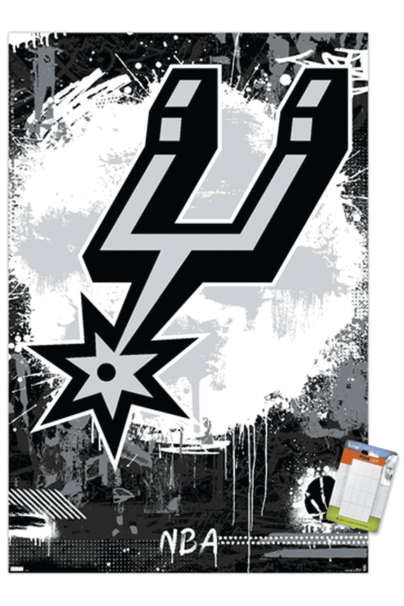 NBA San Antonio Spurs - Maximalist Logo 23 Wall Poster, 22.375" x 34"