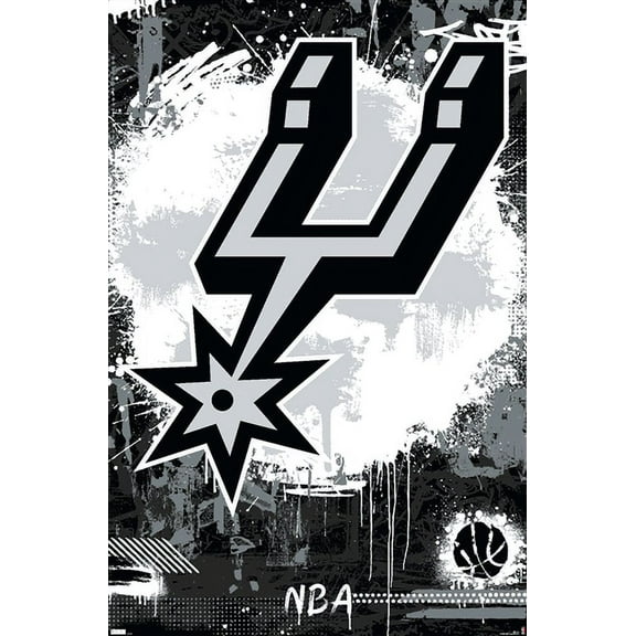 NBA San Antonio Spurs - Maximalist Logo 23 Wall Poster, 22.375" x 34"
