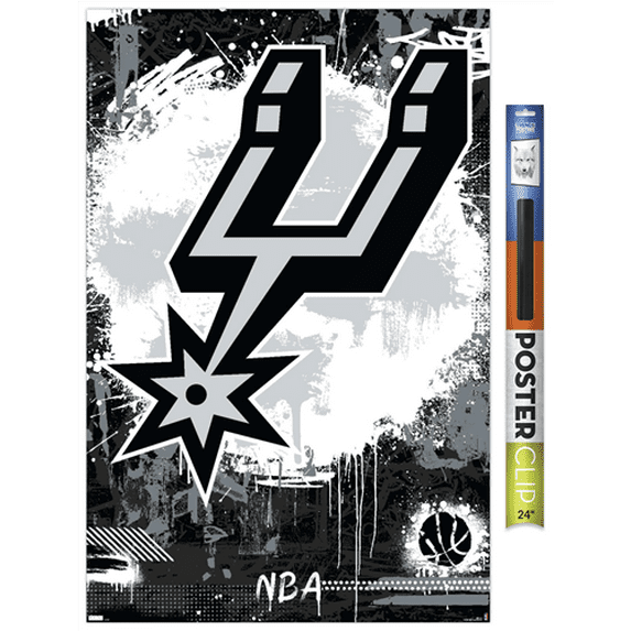 NBA San Antonio Spurs - Maximalist Logo 23 Wall Poster, 22.375" x 34"