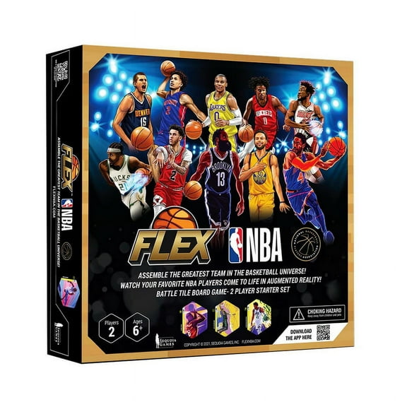 Sequoia Games SQG-W2TRNRKIT-C NBA Series 2 Flex Sports Game | Deluxe 2 Player Starter Set