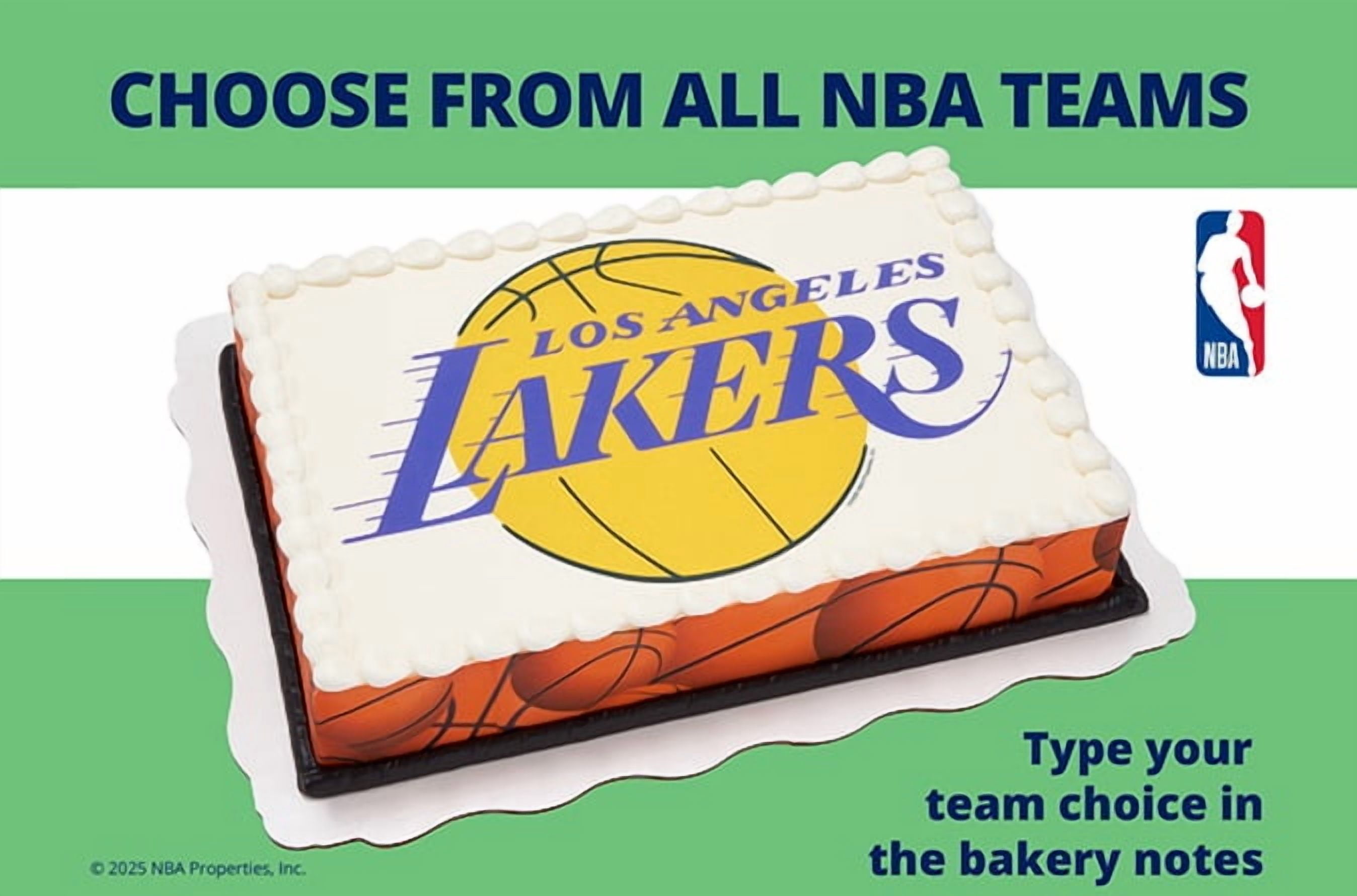 NBA Sheet Cake