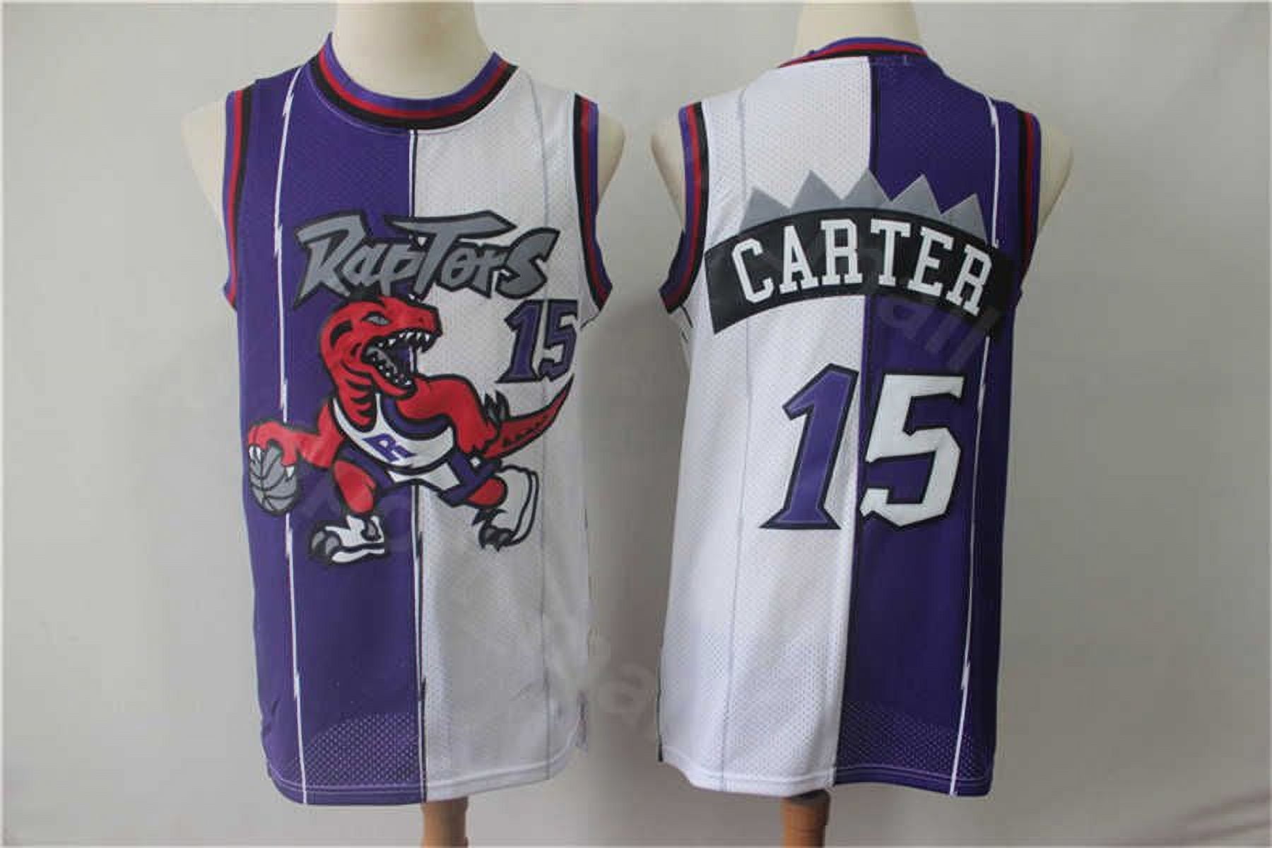 NBA_ Split Two Colors Basketball Jersey Allen Iverson Pippen Hakeem  Olajuwon Tracy McGrady Vince Carte''nba''jerseys 