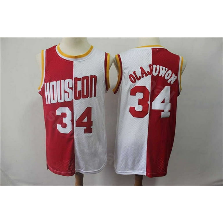 NBA_ Split Two Colors Basketball Jersey Allen Iverson Pippen Hakeem  Olajuwon Tracy McGrady Vince Carte''nba''jerseys