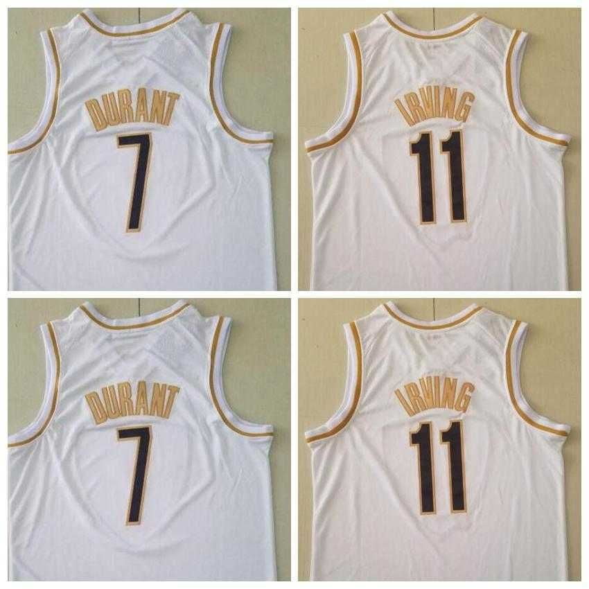 NBA_ Stitched Basketball 7 Kevin Durant Jersey 11 Kyrie Irving