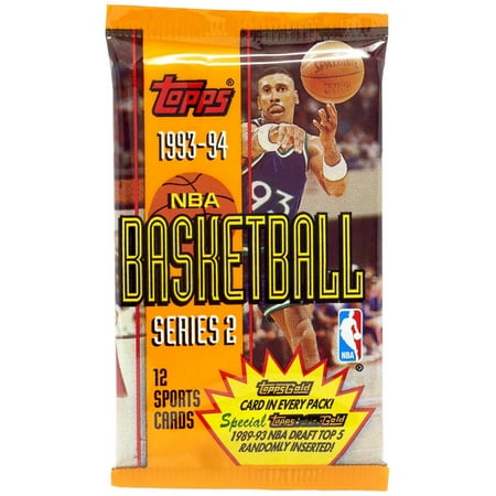 NBA Topps 1993-94 Series 2 Basketball Trading Card HOBBY Pack (12 Cards)