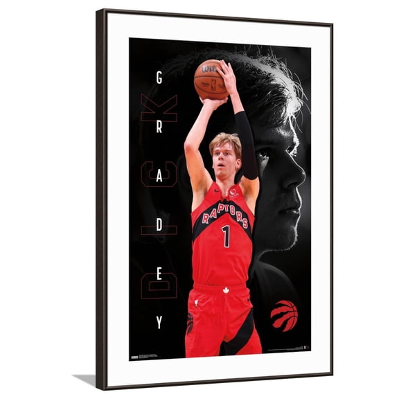 NBA Toronto Raptors - Gradey Dick 24 Canvas Wall Poster, 22.375" x 34"