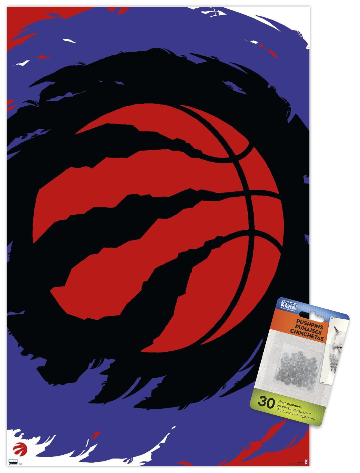 NBA Toronto Raptors - Logo 20 Wall Poster with Pushpins, 14.725" x 22.375"